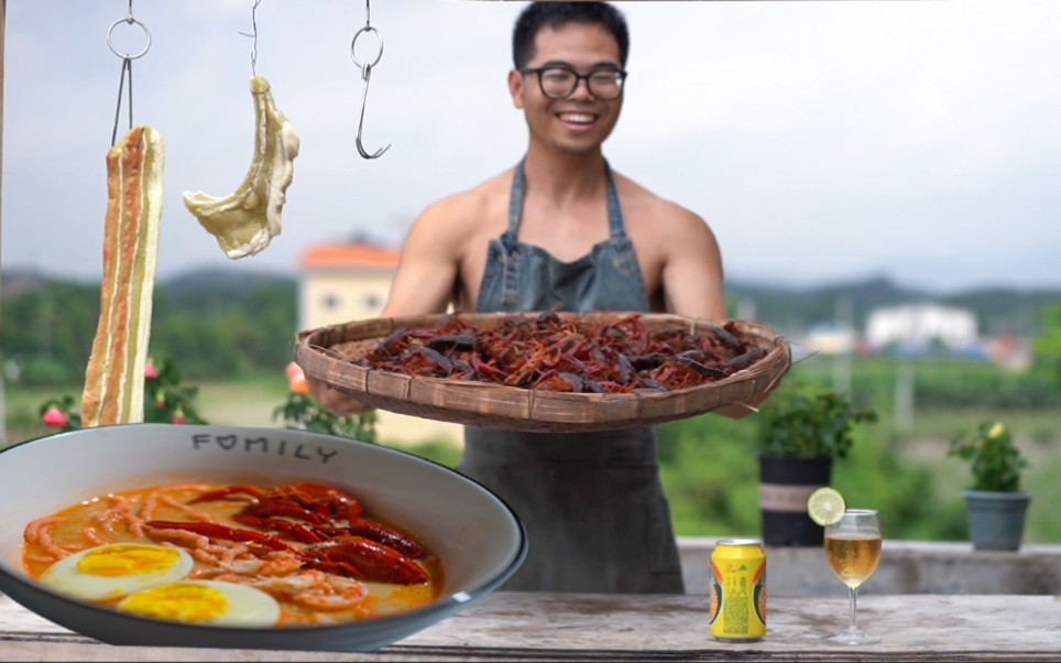 人送绰号大聪明，十斤龙虾做成一碗虾面