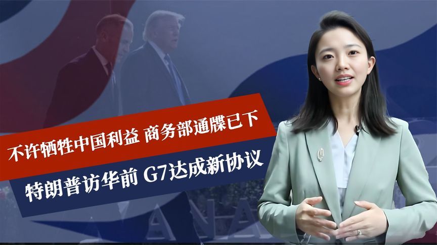 不许牺牲中国利益，商务部通牒已下，特朗普访华前，G7达成新协议