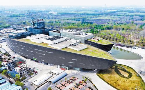 近日航拍的位于廊坊开发区的京津冀大数据创新应用中心。 本报记者 赵永辉摄