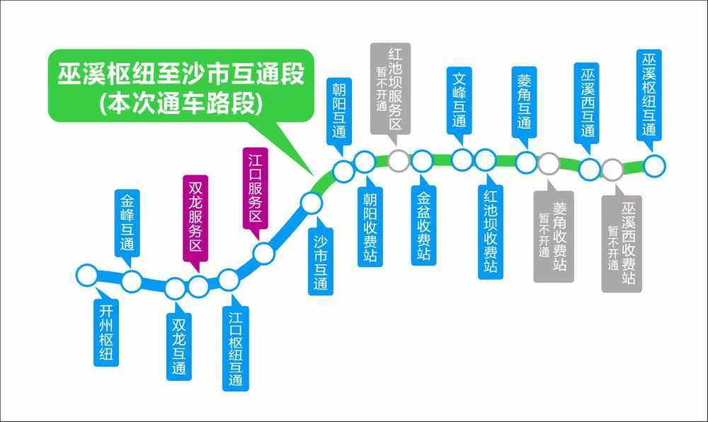 ▲通车路段示意图。受访单位供图