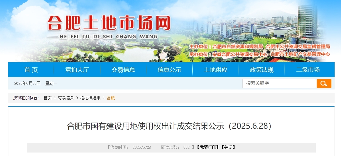 合肥14宗地块揽金58.52亿元 华润、中海联合体等竞得多地