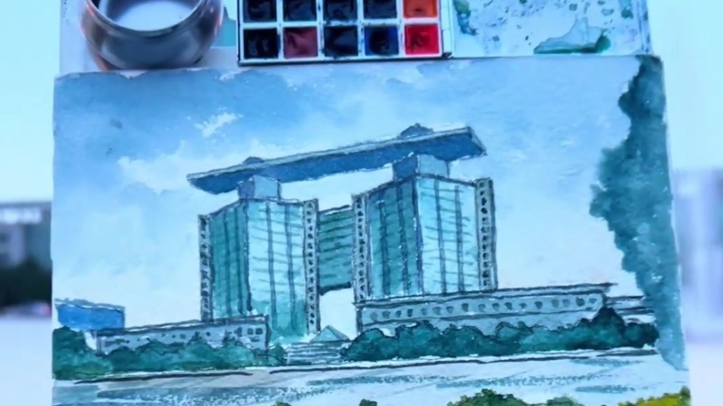 当水彩遇见醉美肃州　便晕染为长存记忆的时光情书