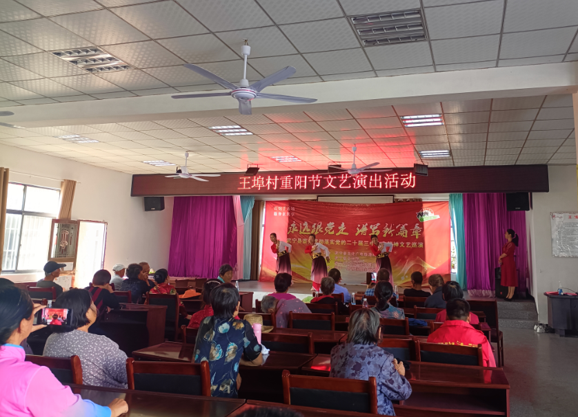 宋溪镇王埠村开展文艺演出活动。