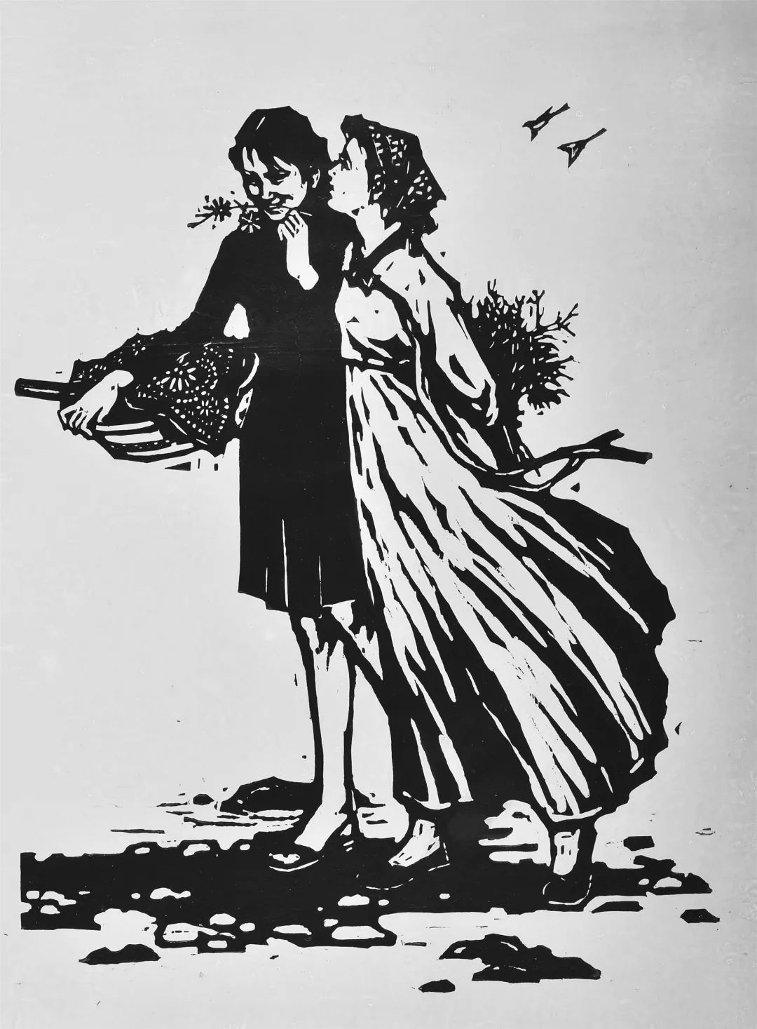 牟成《情风》版画1979