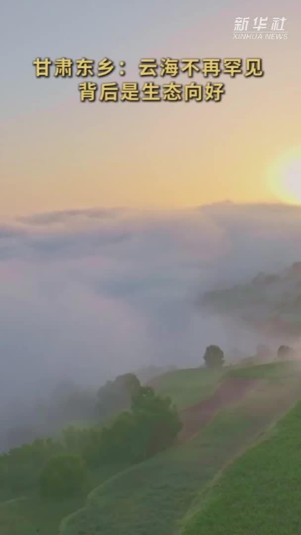 甘肃东乡：云海不再罕见 背后是生态向好