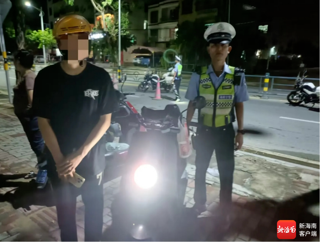整治行动现场。三亚交警供图