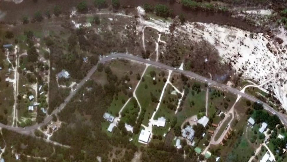 美得州洪灾卫星图片前后对比