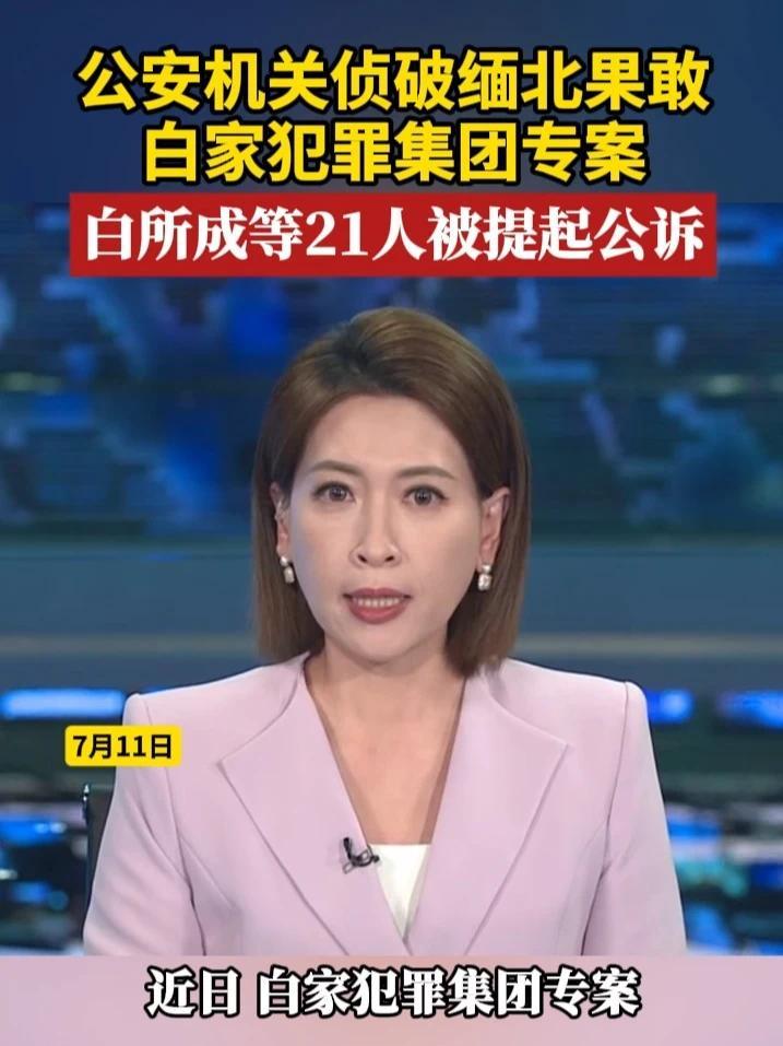公安机关侦破缅北果敢白家犯罪集团专案，白所成等21人被提起公诉 #缅北  #诈骗