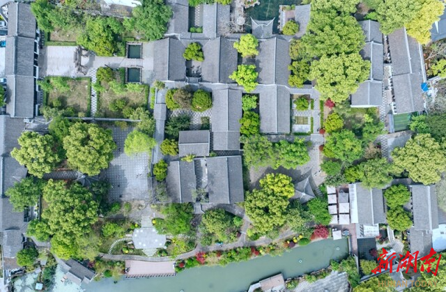 东林书院航拍图。