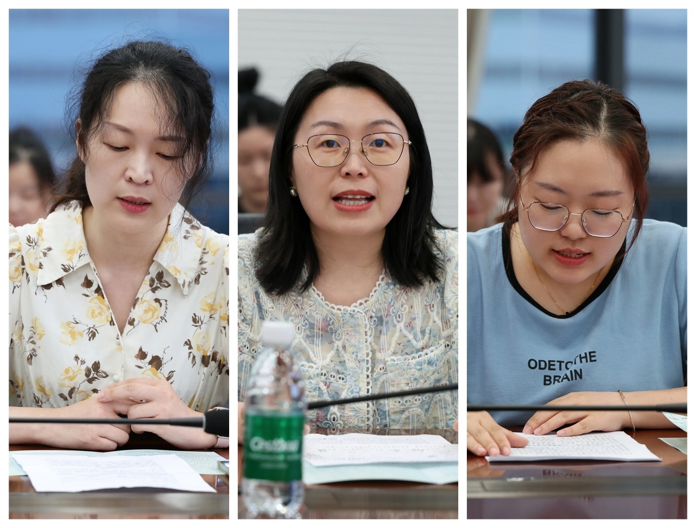 家属代表开展交流发言（图：刘鸿章）