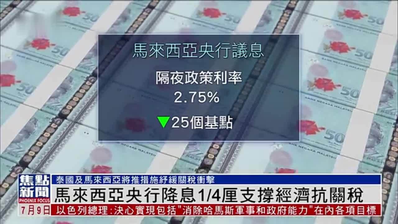 马来西亚央行降息1/4厘支撑经济抗关税