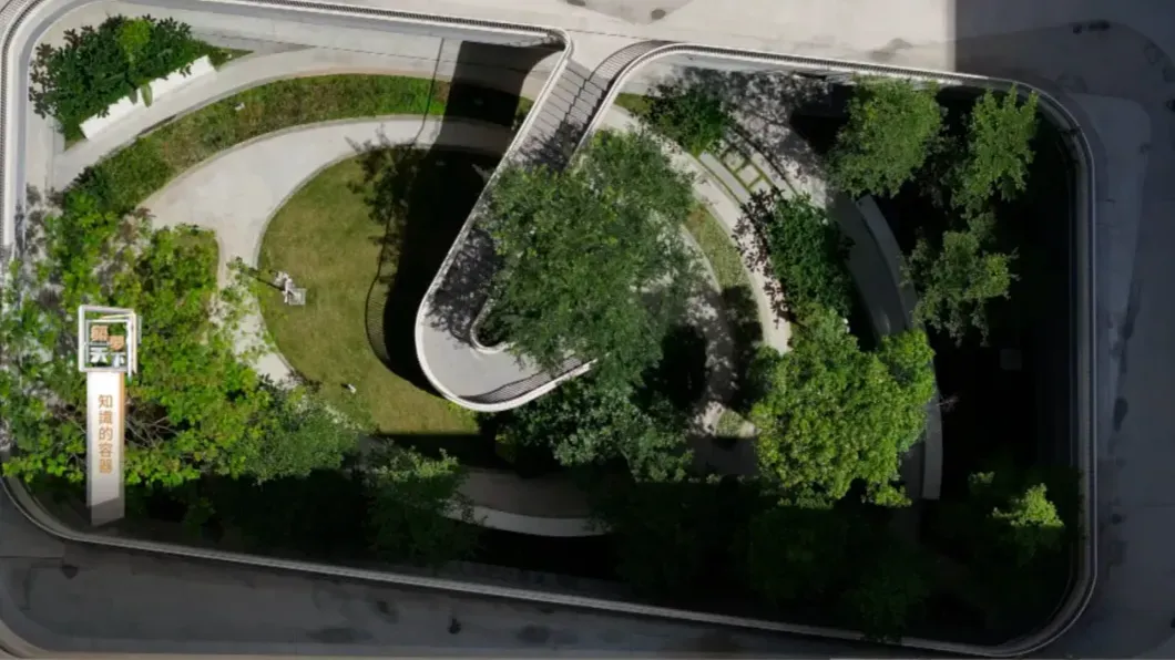 在“知识绿洲”理念的引导下，建筑师如何设计多层次的校园绿化系统？