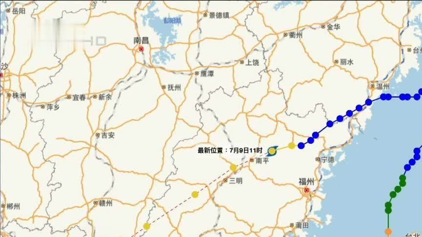 台风“丹娜丝”减弱为热带低压，中央气象台已解除台风蓝色预警