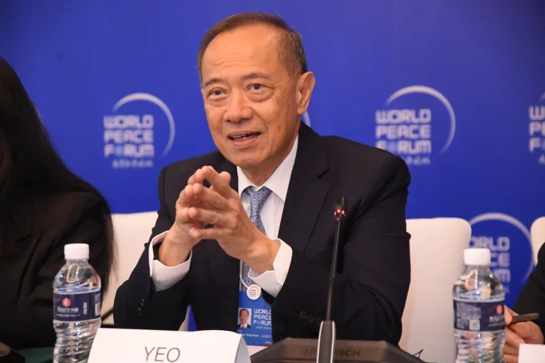 ▎新加坡前外长杨荣文发言。