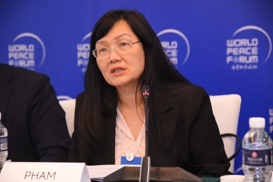 ▎越南外交学院理事会常任副主席范兰蓉发言。