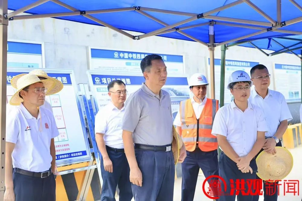 李红军调研广州路下穿京九铁路隧道工程建设情况