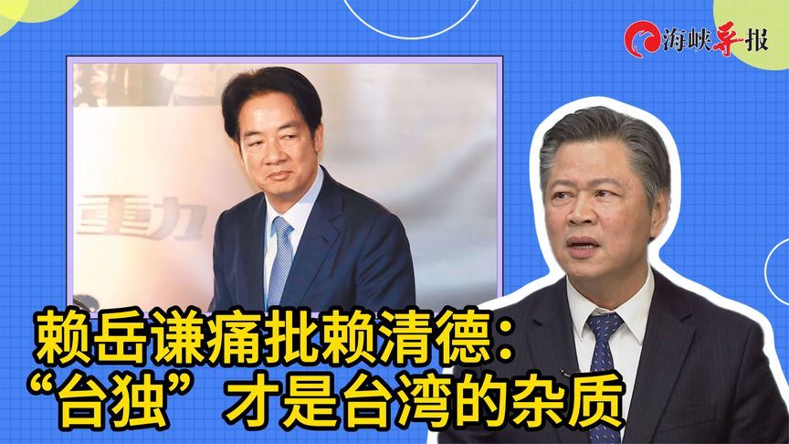 赖岳谦痛批赖清德的“团结十讲”：“台独”才是台湾的杂质
