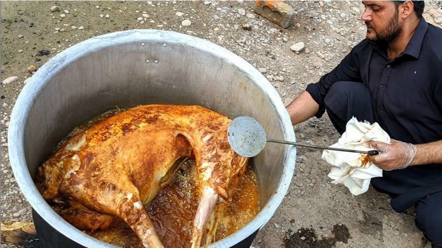 巴基斯坦全羊焖饭，巴基斯坦酥油手抓饭的制作