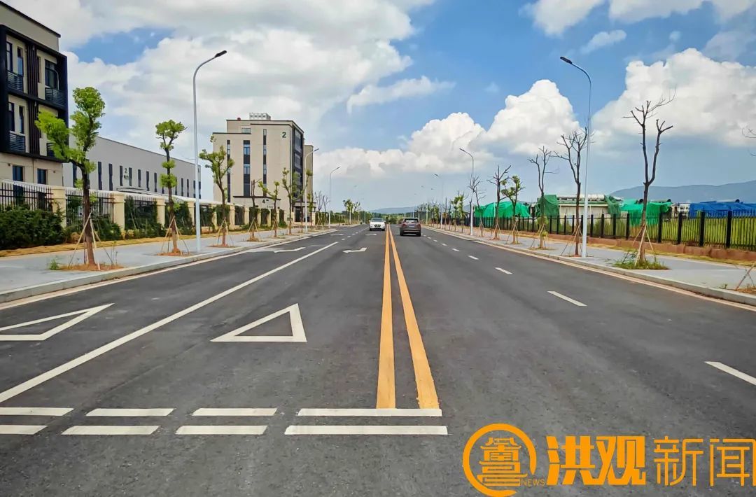 南昌新建经开区工业九路完工通车