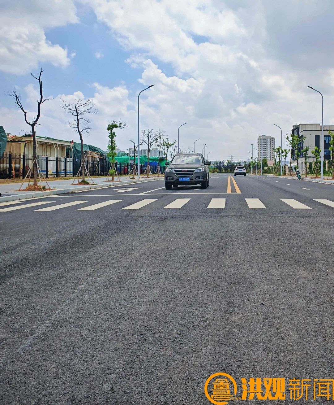 南昌新建经开区工业九路完工通车