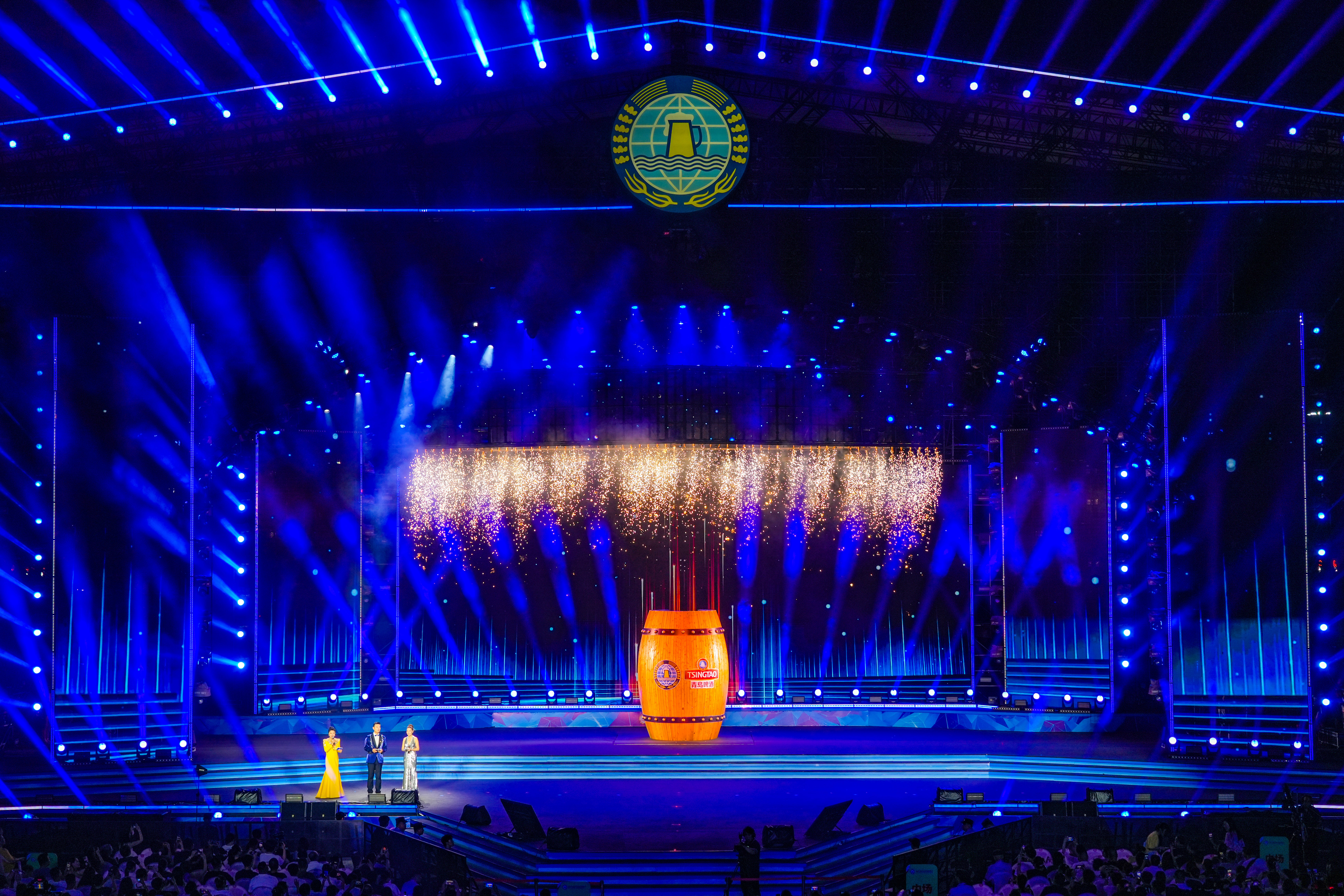 第35届青岛国际啤酒节在青岛西海岸新区金沙滩啤酒城盛大开幕