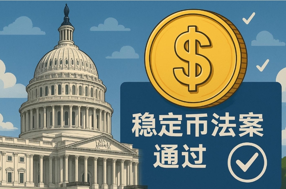 美国国会正式批准稳定币法案 待特朗普签字生效