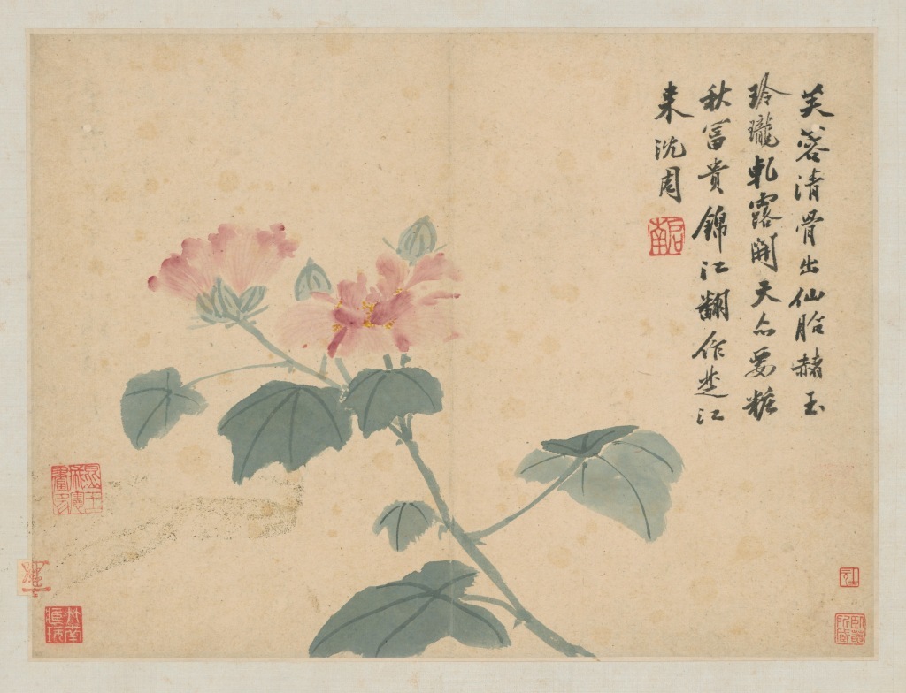 《卧游图》中的芙蓉 故宫博物院藏