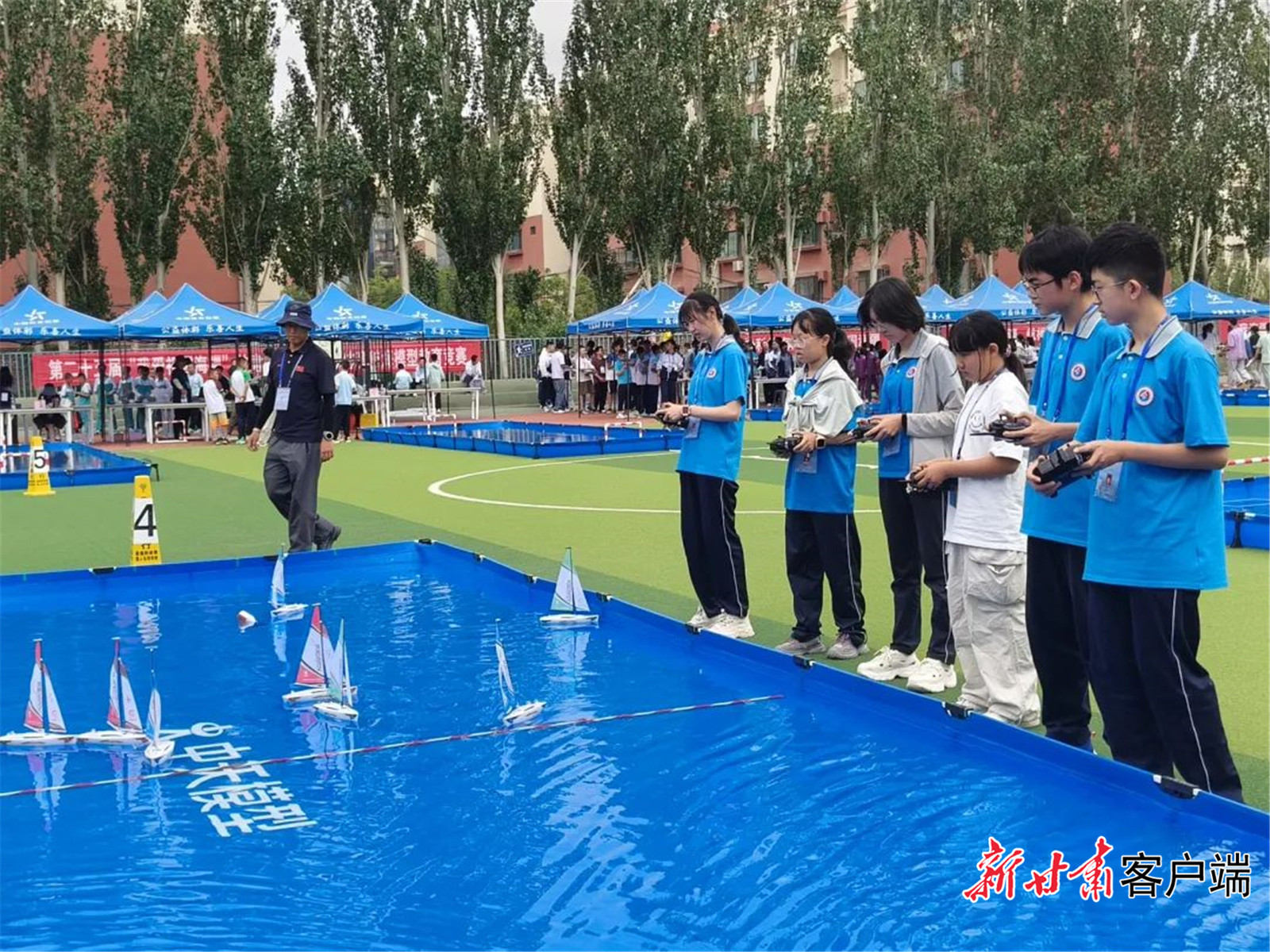第二十五届“我爱祖国海疆”甘肃省青少年科技体育航海模型教育竞赛活动比赛在嘉峪关市圆满落幕　本文图片由嘉峪关市体育局提供