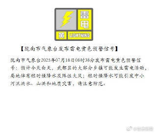 甘肃拉响暴雨冰雹大风预警 这些地方注意防范