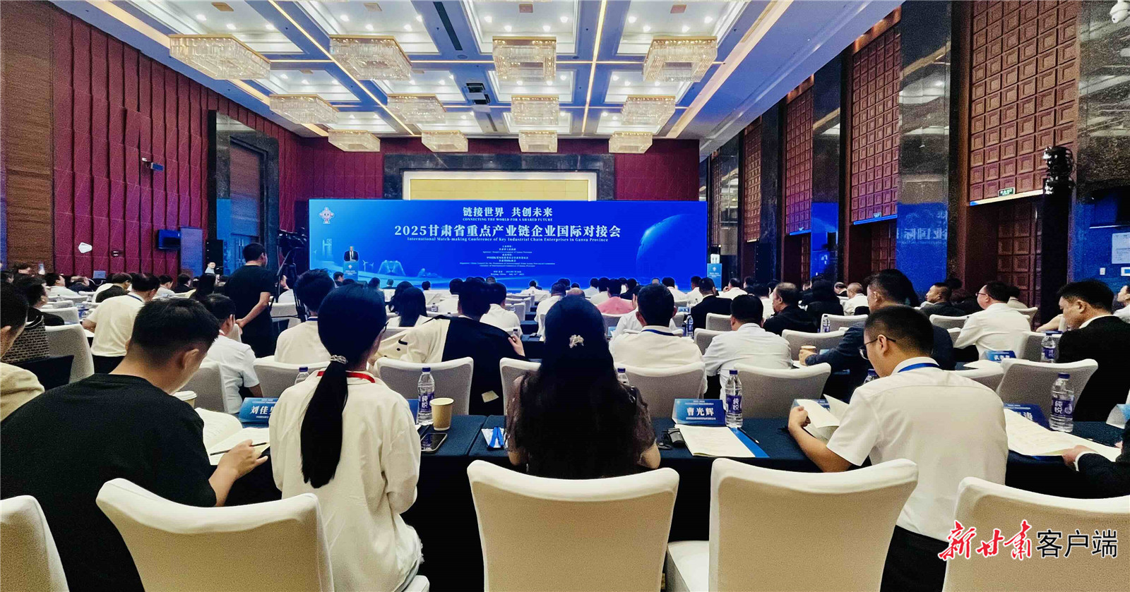 第三届链博会2025年甘肃重点产业链企业国际对接会现场　新甘肃·甘肃日报记者　杜雪琴　摄