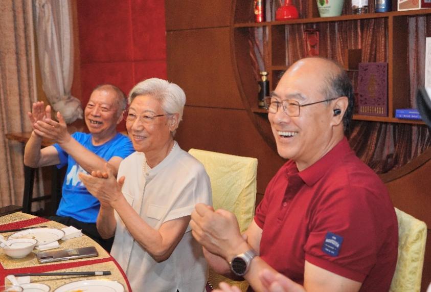 从左至右:葛逊、孔三囡、赵国强