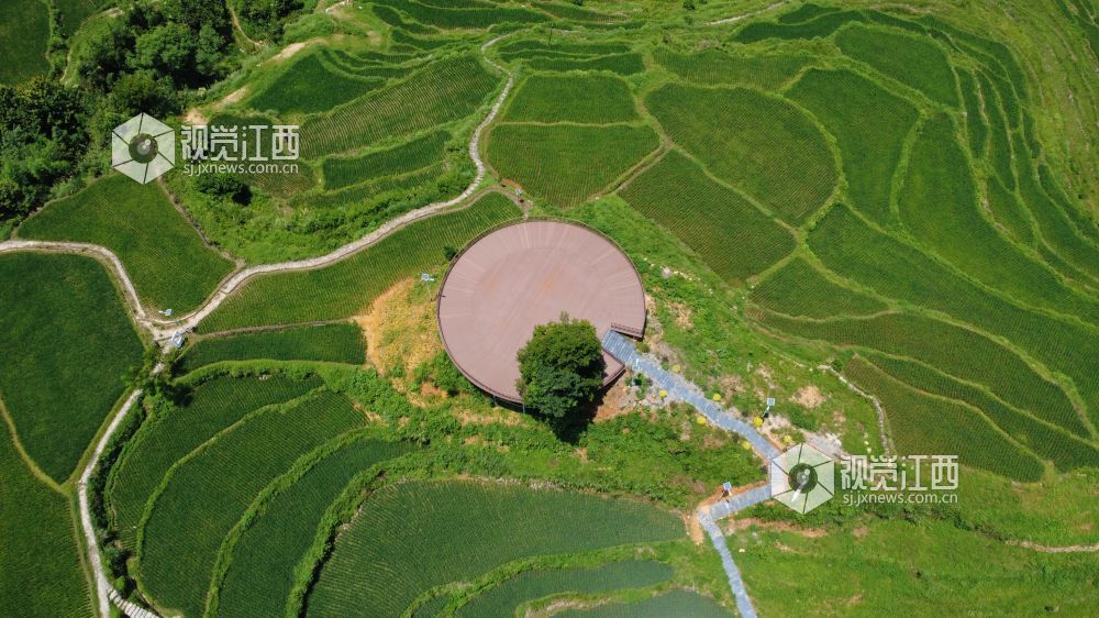 芦溪县张佳坊乡玉皇山梯田。
