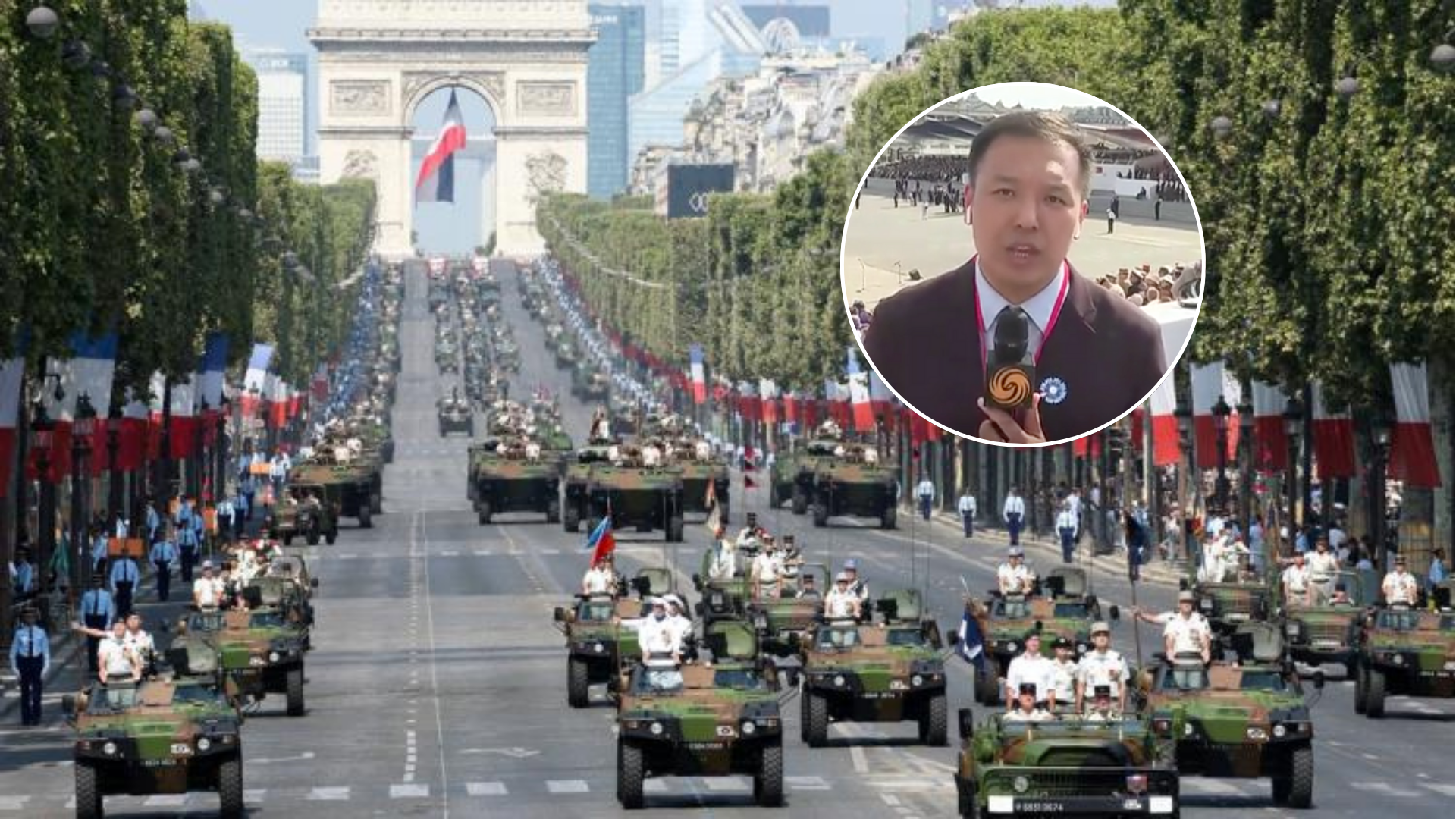 凤凰记者追现场｜太吸睛了！法国举行国庆阅兵 马克龙检阅三军