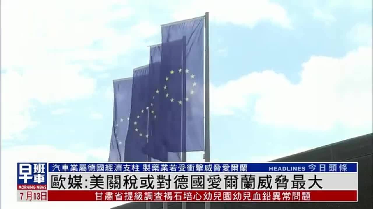 欧媒：美关税或对德国爱尔兰威胁最大