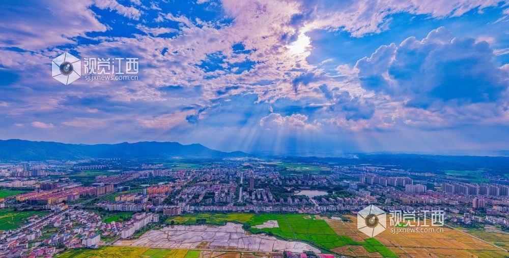 2025年7月10日在江西省吉安市峡江县拍摄的画面。