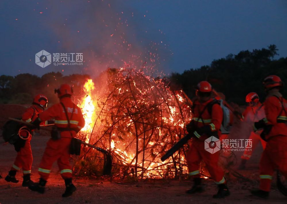 2025年7月15日，江西省吉安市吉州区专业森林消防大队开展年度森林防灭火应急演练。
