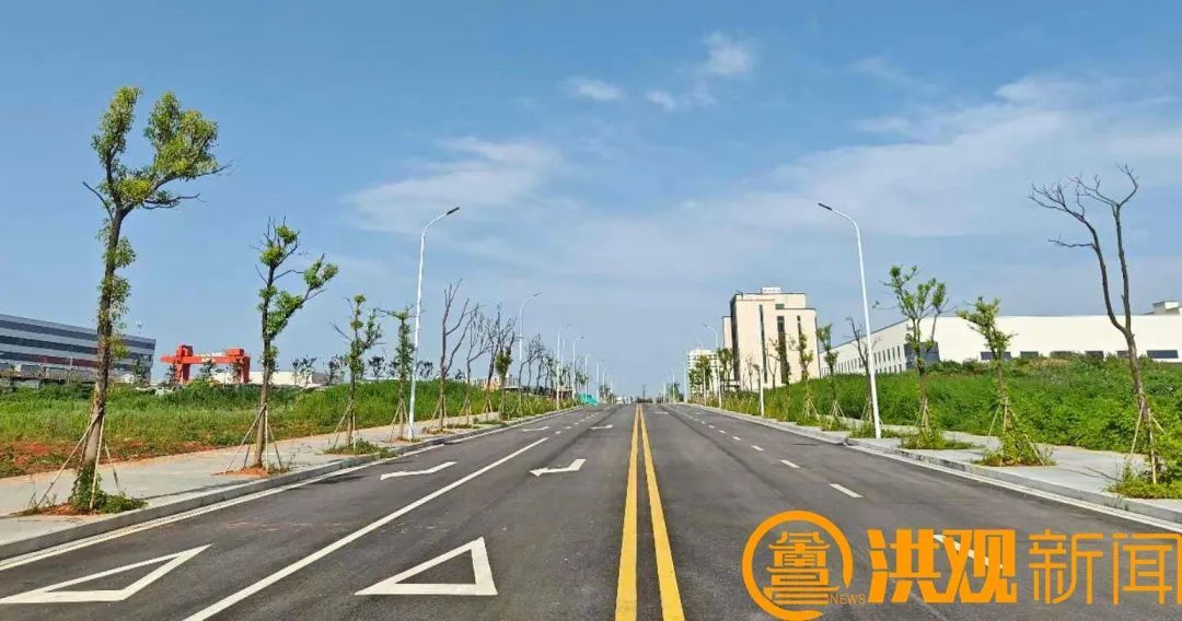 南昌新建经开区工业九路完工通车