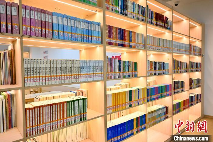 图为南昌孺子书房地铁分馆内存放多种类型图书。卢梦梦 摄