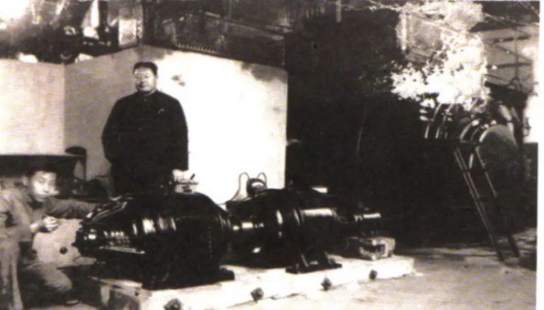 1937年3月，南昌风洞电机房。图源清华大学