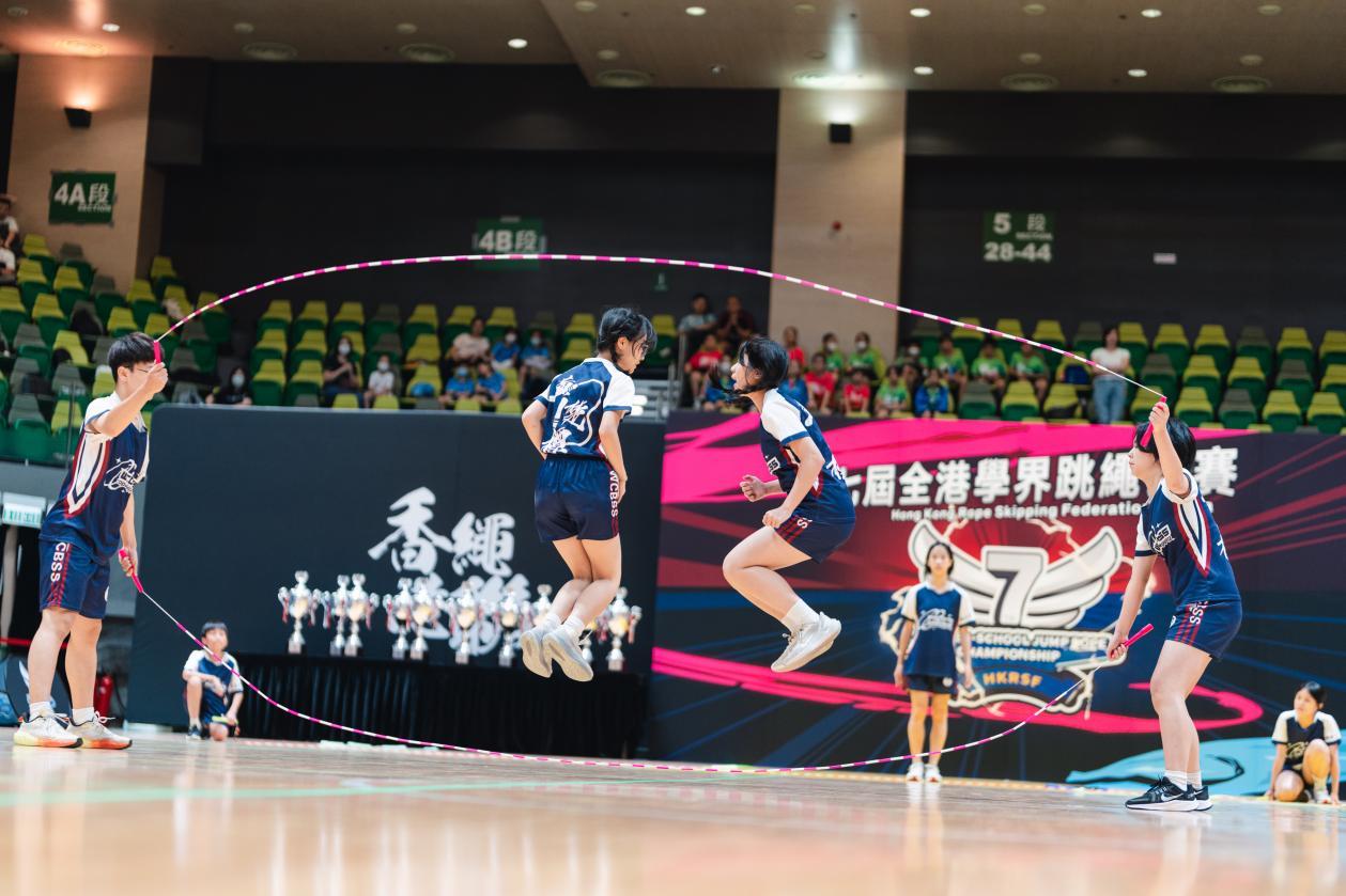 (第7届全港学界跳绳比赛现场)