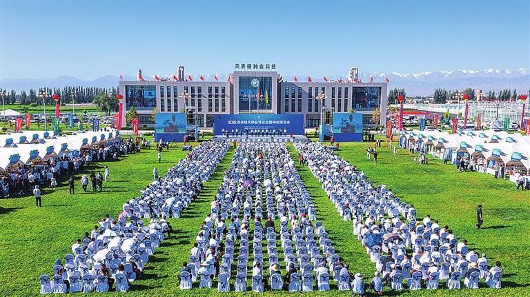 7月25日，2025酒泉现代种业博览会暨枸杞博览会开幕。边世文