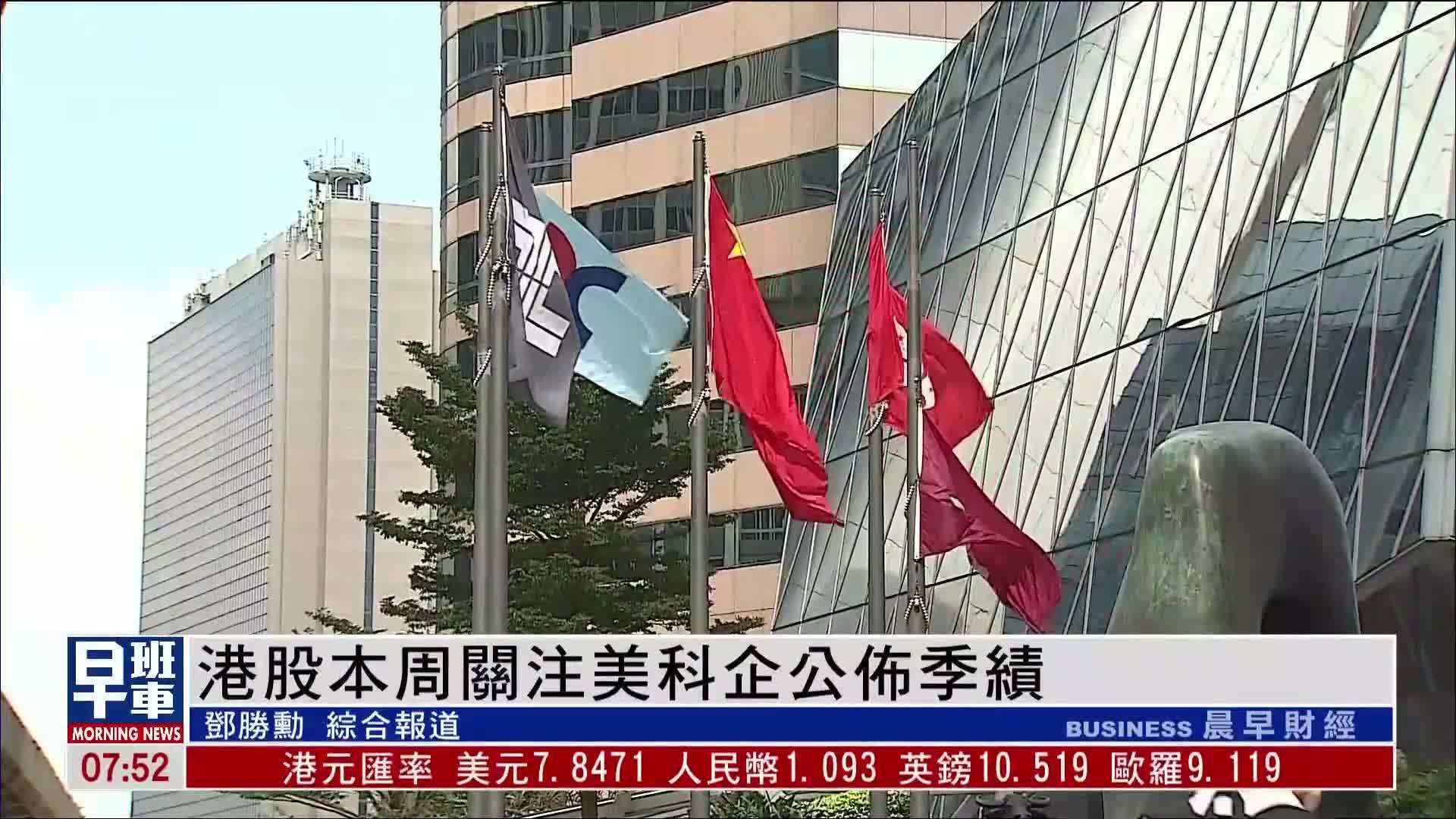 港股一周｜港股本周关注美科企公布季绩