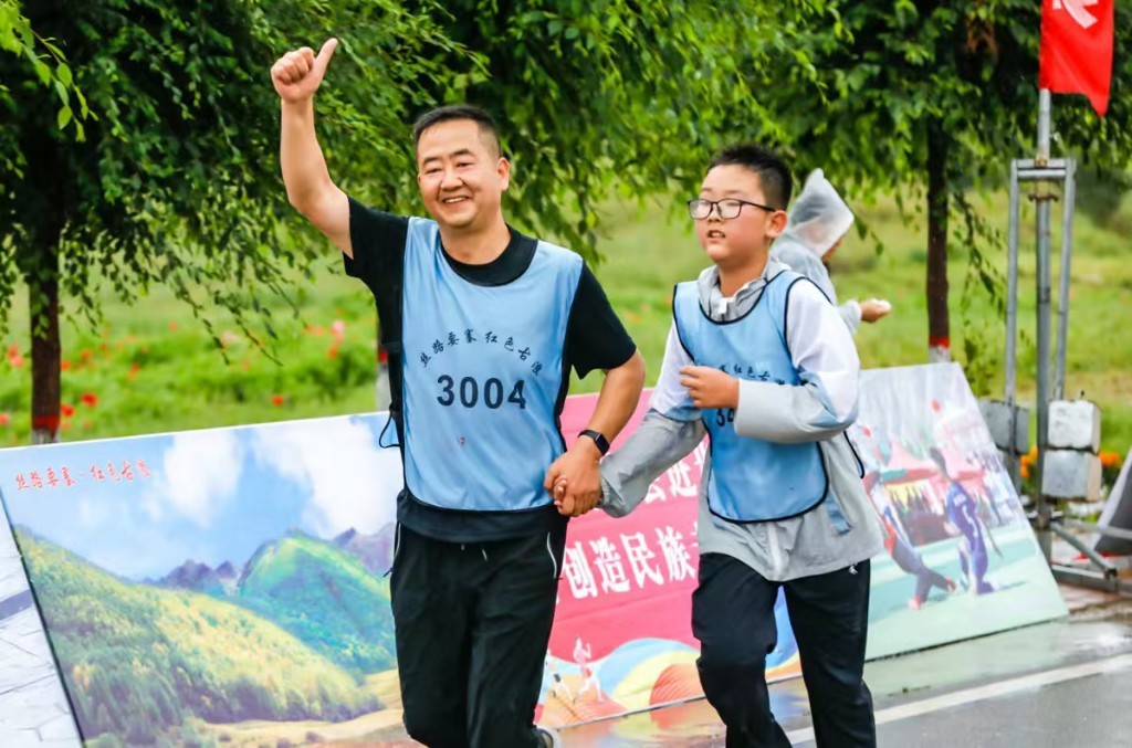 为自己加油（古浪融媒供图）
