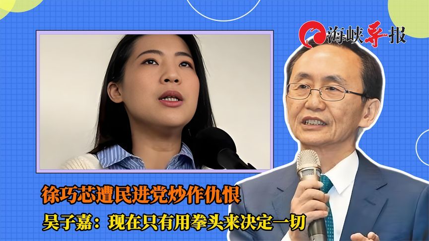 徐巧芯遭民进党炒作仇恨，吴子嘉：现在只有用拳头来决定一切