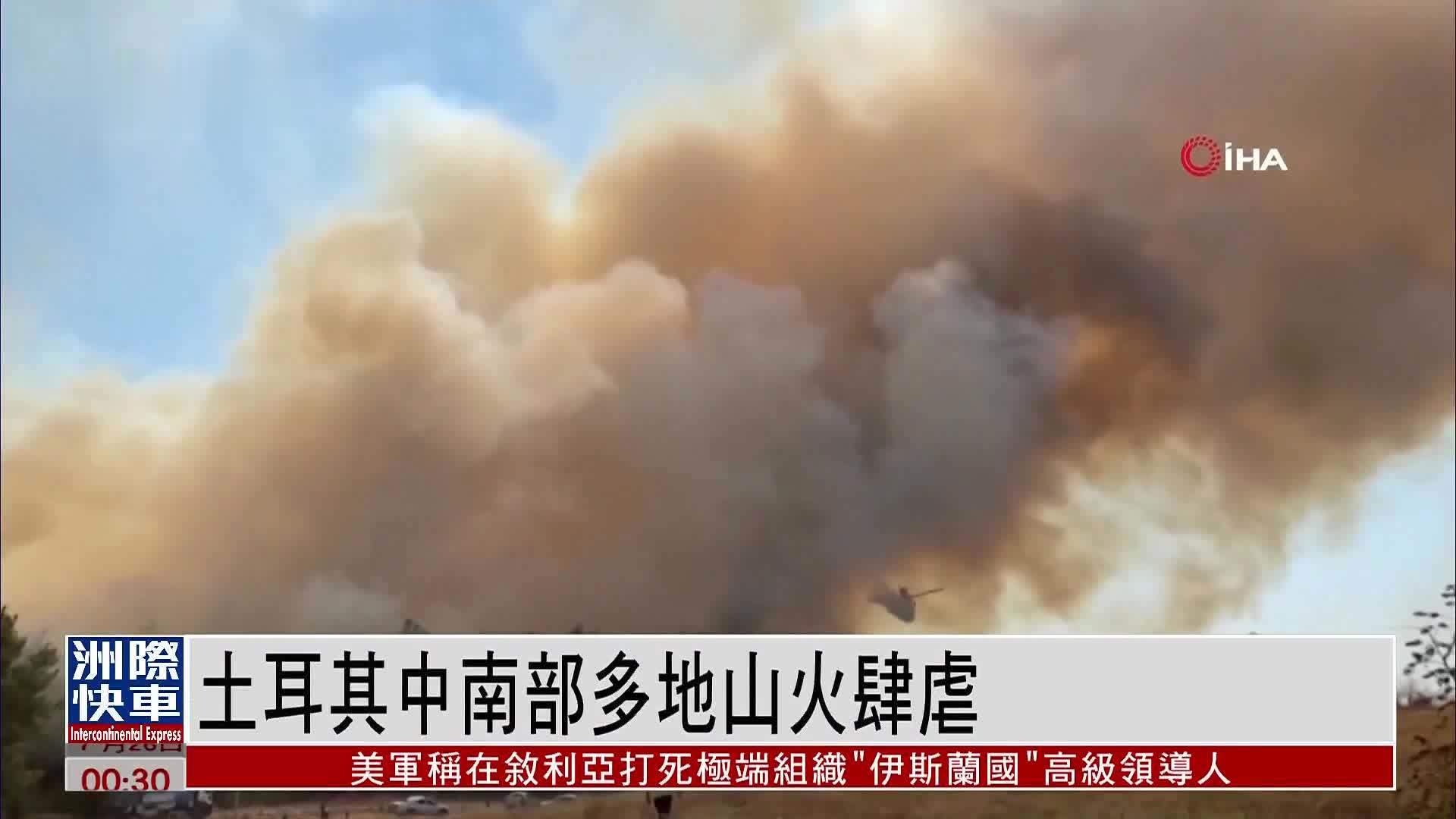 土耳其中南部多地山火肆虐