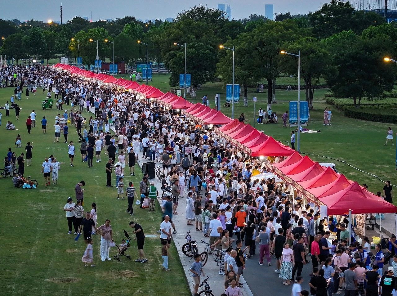 大龙湖畔“医”彩纷呈，中医夜市点燃健康夏夜