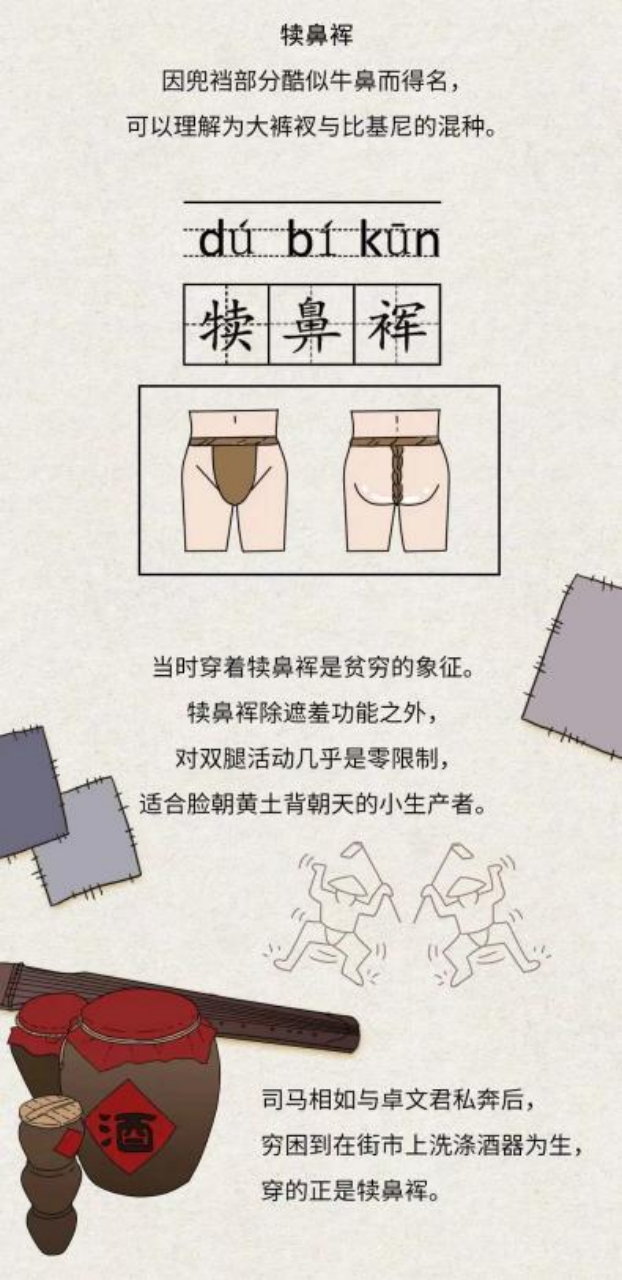 犊鼻裤图示　图源网络