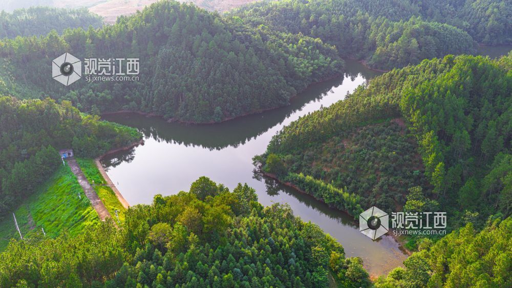 2025年7月15日在江西省吉安市峡江县覆箱峰拍摄的画面。