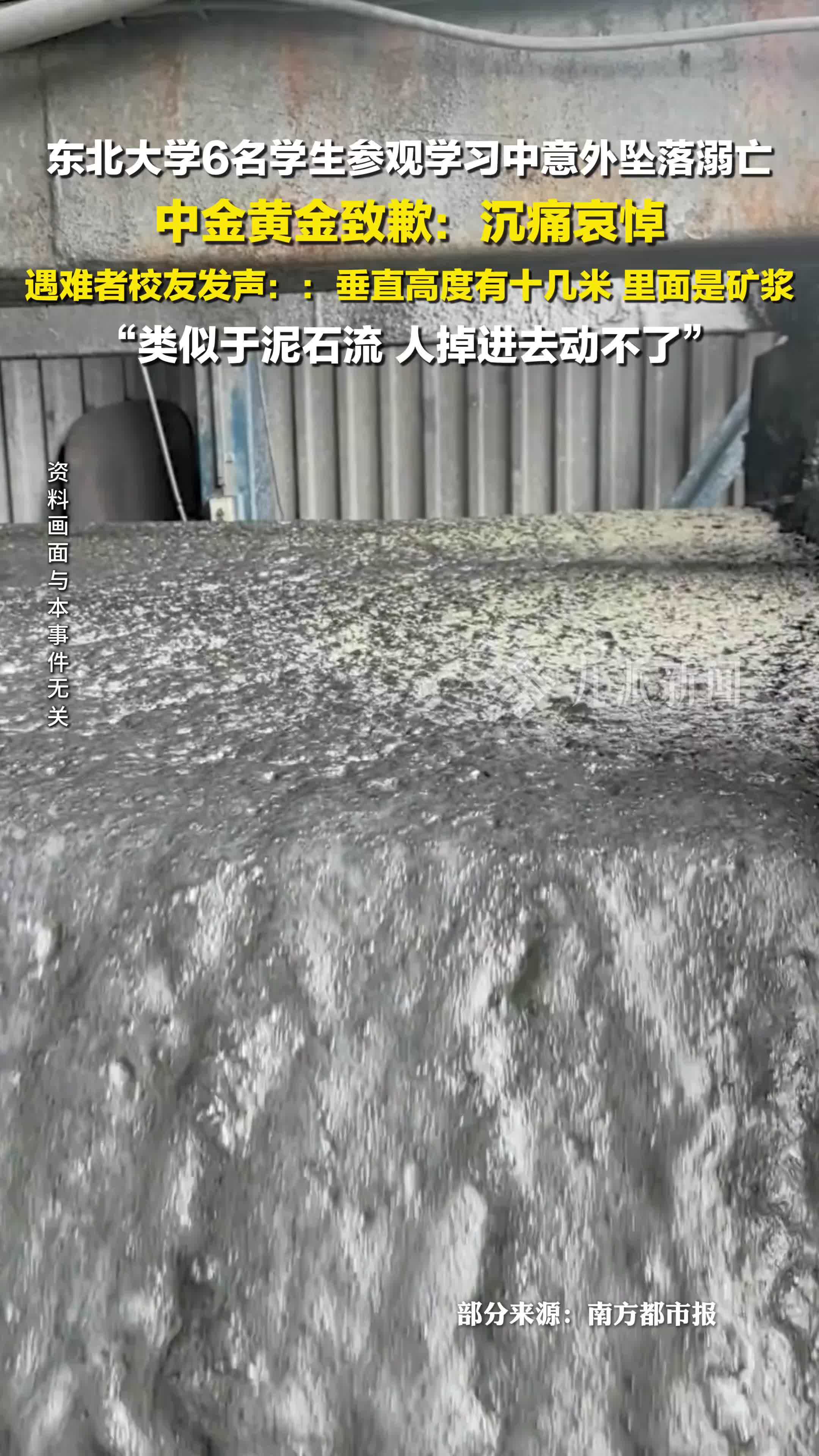 东北大学6名溺亡者校友发声，中金黄金致歉