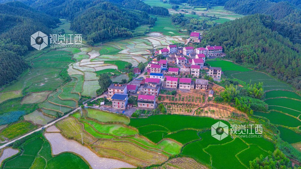 2025年7月15日在江西省吉安市峡江县覆箱峰拍摄的画面。